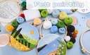 DIYpakket Schilderen met Vilt  Landschap met schaapjes ook geschikt voor starters set incl kunststof ring en Youtube filmpje