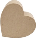 Hartdoos Papier machee Harten Dozen, H: 5+6,5+7,5 cm , 10+12,5+15 cm , 3 Stuk 