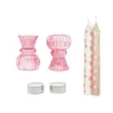 With Love Seasons Giftbox Duo Candle Pink Flower kaarsen in kandelaars.webp