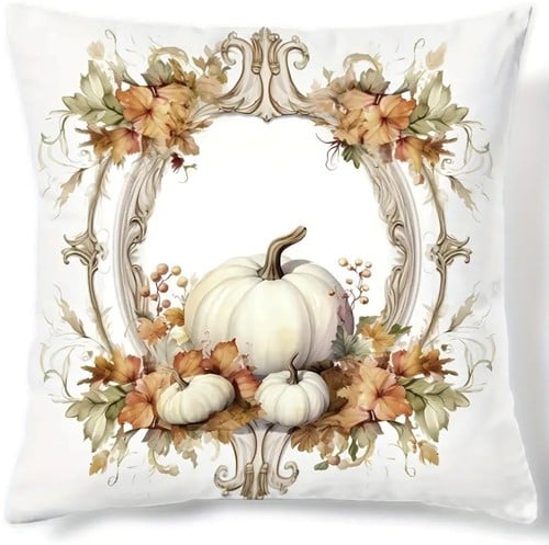 Kussenhoes Witte Pompoentjes #29 45x45 cm