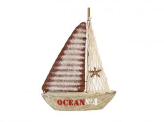 Zeilboot Metalen Zeil Old Rood/Blauw Maritiem