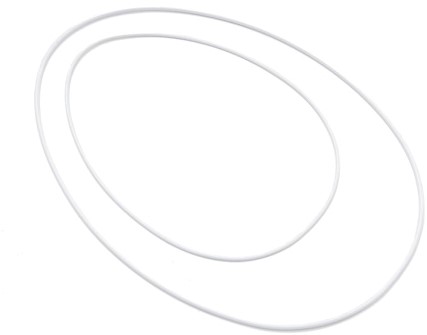 Metalen Frame Ei ring White hangend 32x47 cm