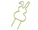 Metalen Frame Haas hangend oor op steker Lime Groen 10 cm