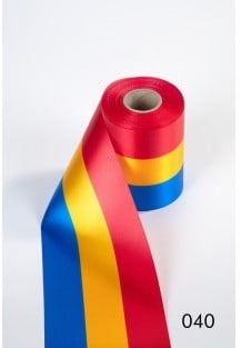 Nationaal lint Roemenië Blauw Geel Rood 100 mm 1 meter 