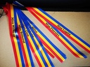 Sjerp bedrukt Bride to be of Mister of Missverkiezing Vlag met Zwarte opdruk 100 mm breed