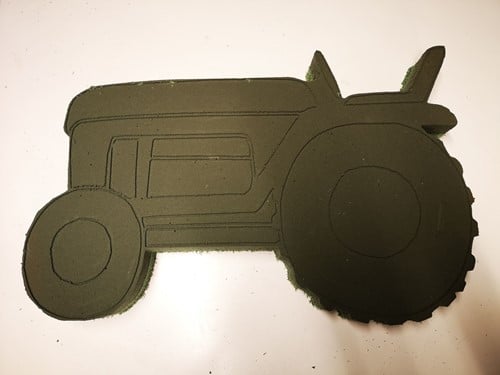 Trekker Oldtimer steekschuimvorm maatwerk oude trekker