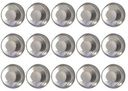 Waxinelichtjes set Aluminiumcupjes Ronde 100 stuks + 100 lontjes + 100 stickers