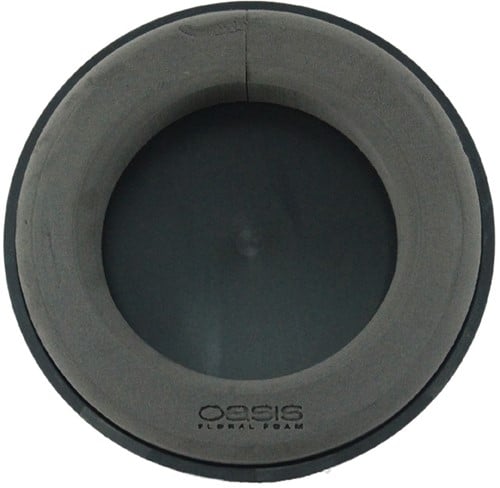 OASIS® Eychenne® All Black™ Krans 35 cm per stuk zwart steekschuim oase voor verse, kunst en droogbloemen