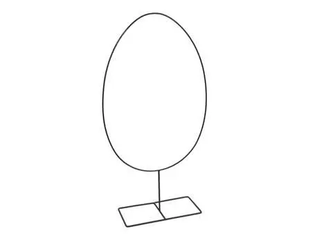 Metalen frame Ei op voet S 17x8x35 cm per stuk