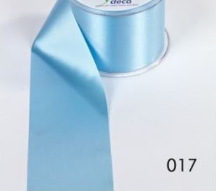 Zijdenlint Baby Blauw voor lintprinters 70 mm x 50 meter rol