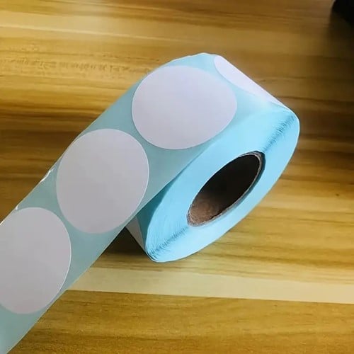Thermische labels Blanco etiketten voor thermal labelprinters diverse merken Wit rond 40 mm rol 800 stuks
