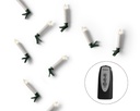 LED boomkaarsjes warm wit op batterij – 10 stuks met Timer en afstandsbediening