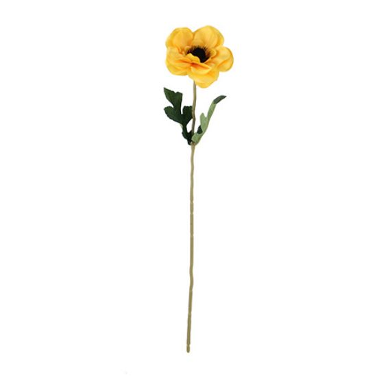 Anemoon Geel Zijdenbloem 48 cm per stuk
