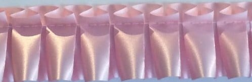 [A-011938] Easy Pleat geplooid lint Kant en klaar Pastelroze rol 3 meter