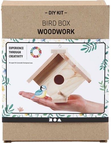 [A-024957] DIYkit Pakket Hobbyset Vogelhuis maken met instructie