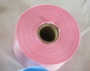 [A-007963] Bedrukt lint Rose met Gouden opdruk 45 mm 50 cm