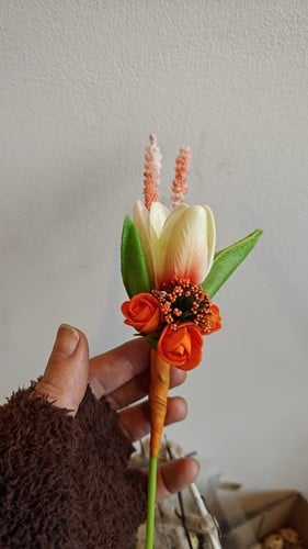 [A-014635] Maatwerk corsage Oranje Maatwerk