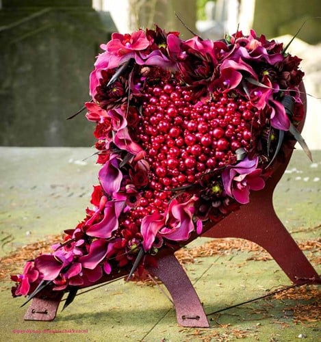 [A-006526] OASIS® Mini Swing Hart 50 × 48 × 5 cm met staander oase voor verse bloemen