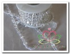 [A-018396] Diamant streng Bruidsboeketten 50 cm 16211-05 mm 1 rij tussensteentje