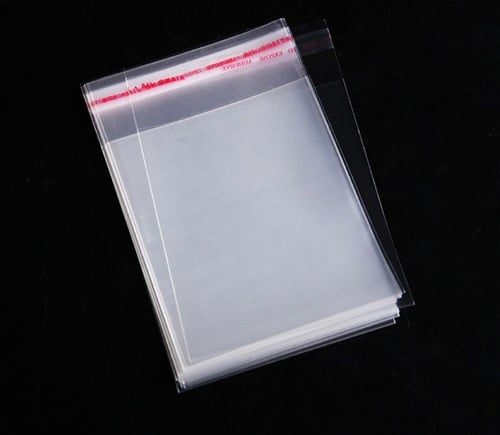 [A-024096] Cellofaan zakjes met flap 25 micron 12 x 19 cm pak 200 stuks