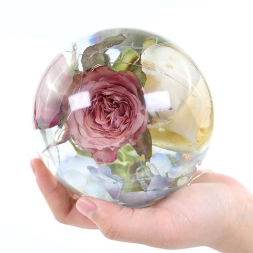 [A-024358] Siliconenmal Bol rond Epoxy resin zeep kaarsen 40 mm per stuk