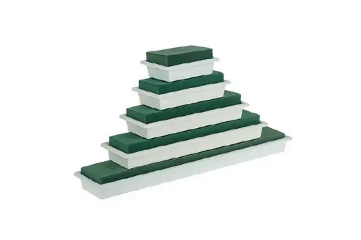 [A-027891] Tabledeco Tafeldeco oase voor verse bloemen 15 cm Wit