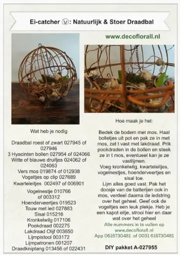 [A-027955] Ei-catcher 😉: Natuurlijk & Stoer Draadbal Stel zelf je pakket samen