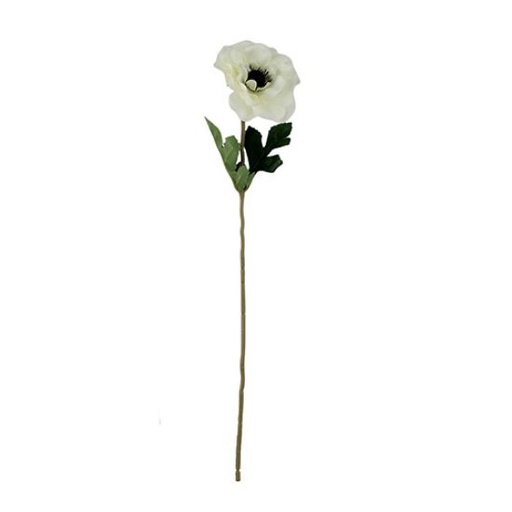 [A-028024] Anemoon Ivory Zijdenbloem 48 cm per stuk